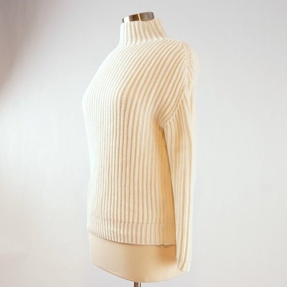 Gap Chunky Knit Mock Neck Sweater 100% Cotton - Picture 2 of 6